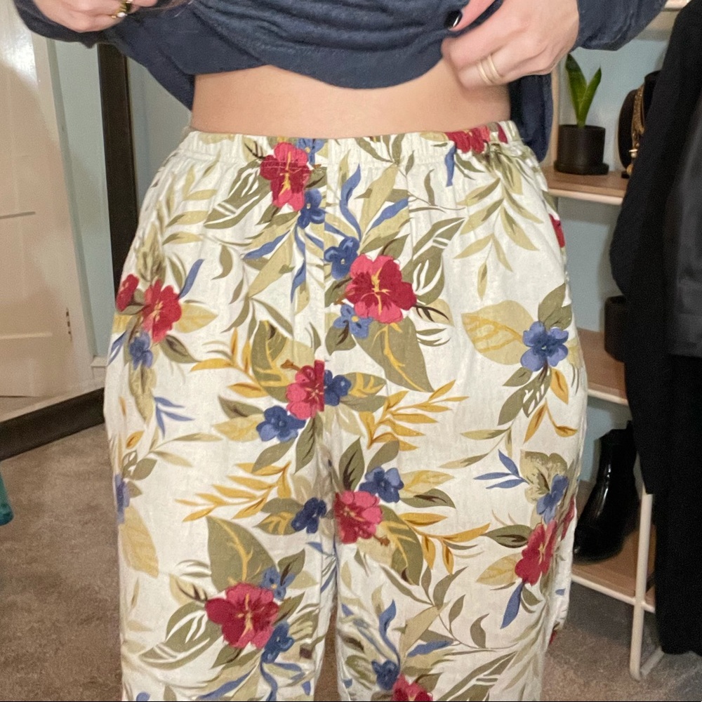 Floral Pant with Pockets